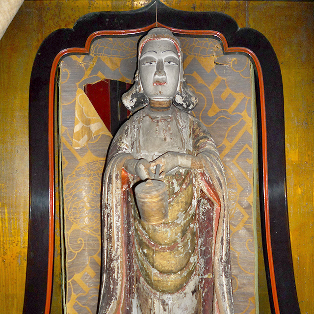 佐々木の太子堂と親鸞聖人作の聖徳太子像